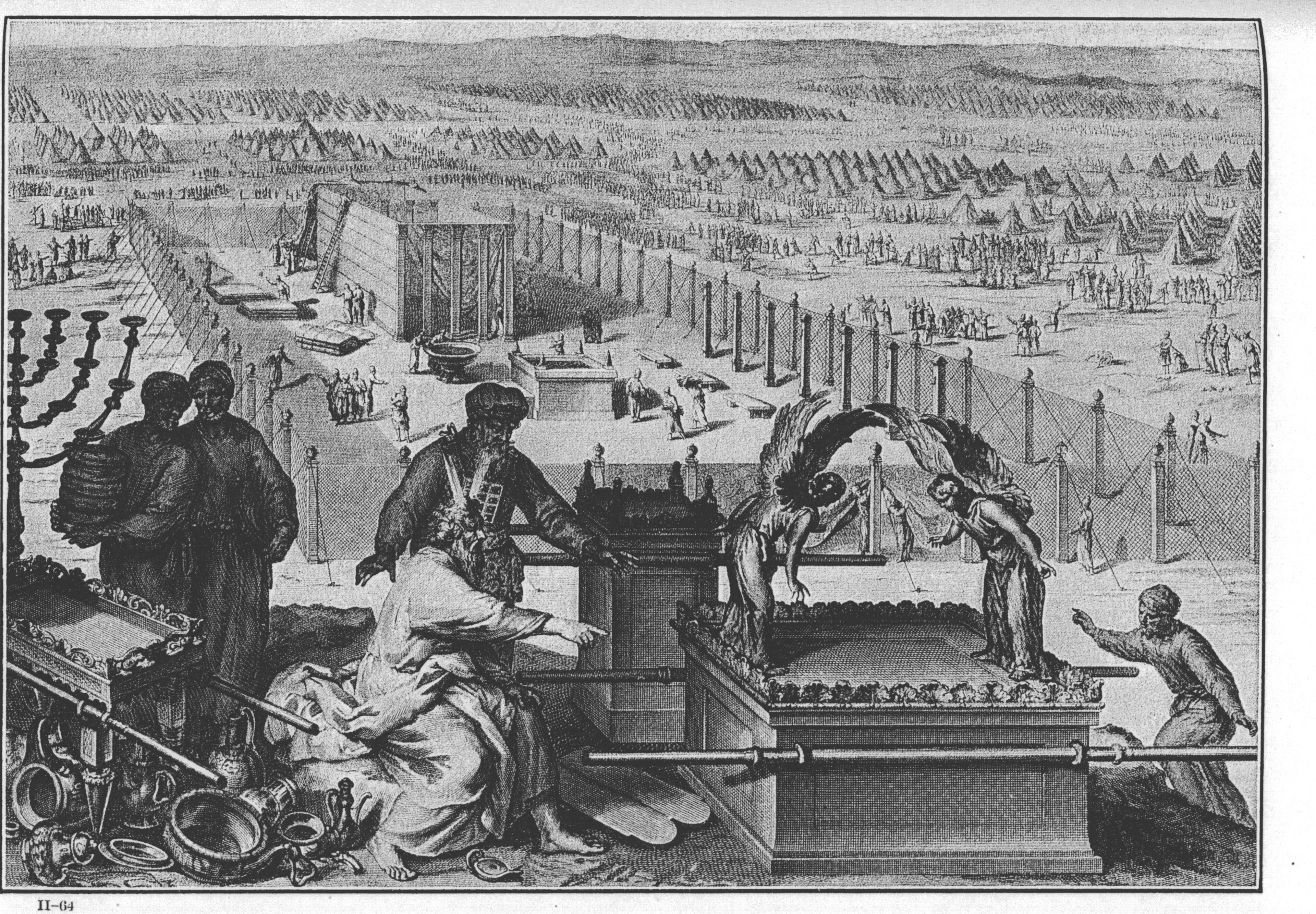 Gerard Hoet. The creation of the Ark of the Covenant and the sacred vessels.