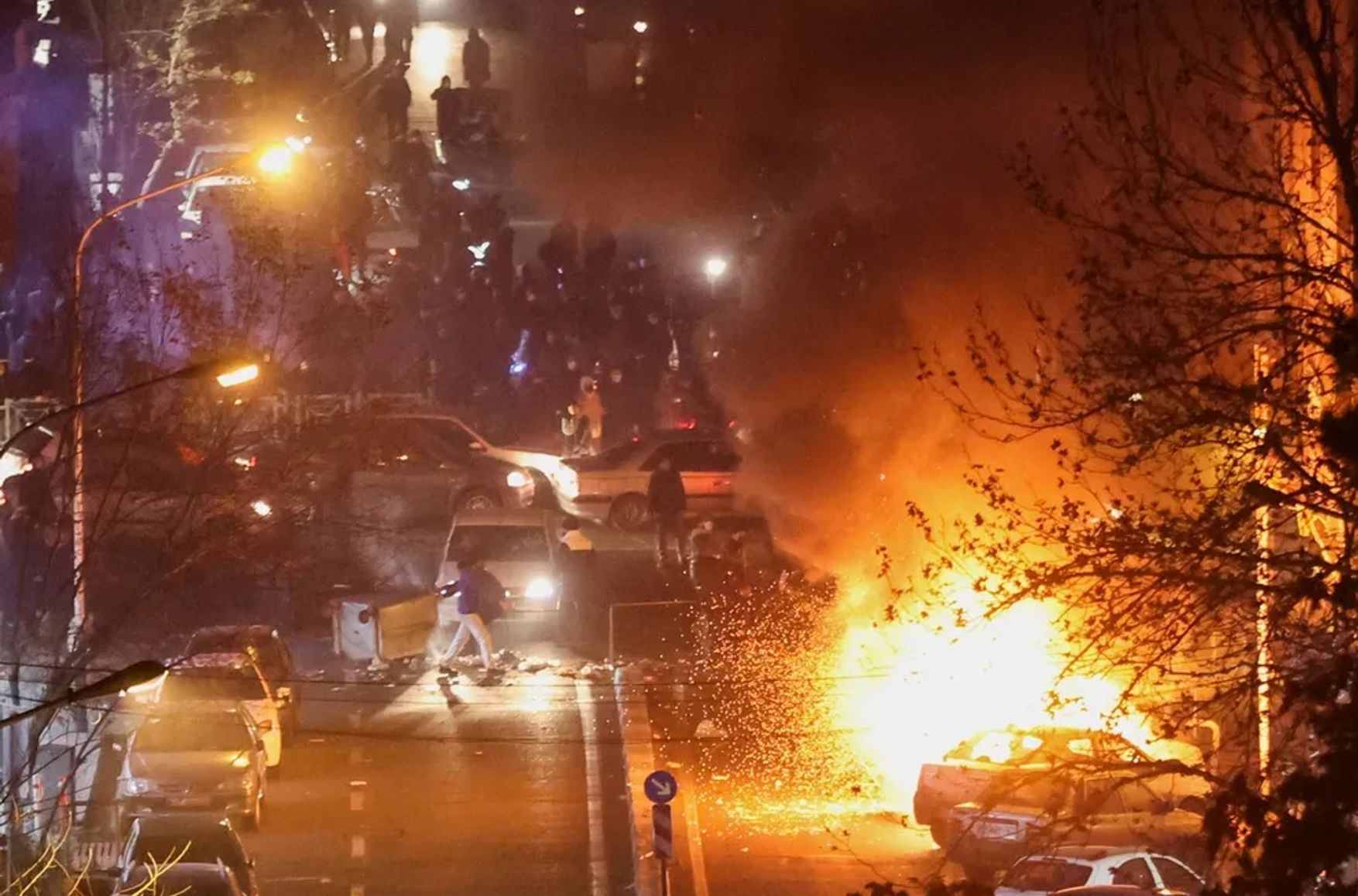 Tehran engulfed in protests, Jan. 8, 2026