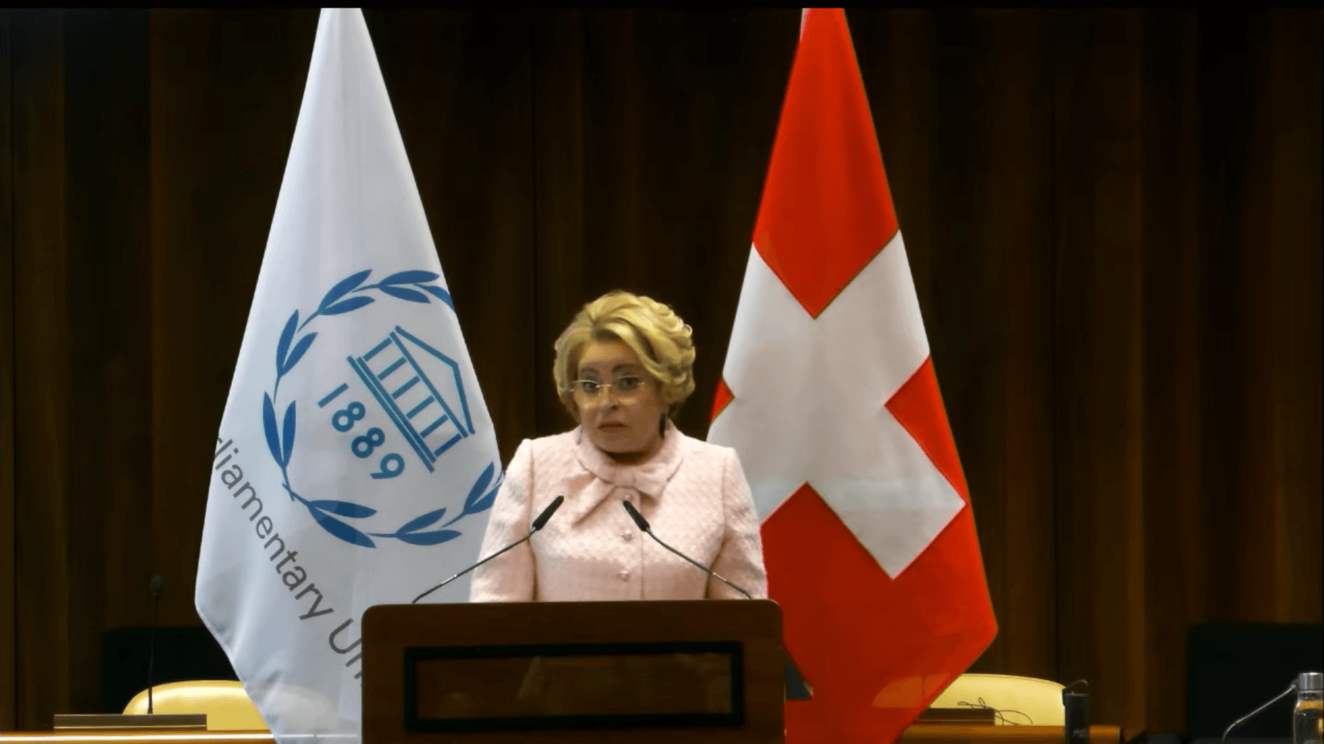 Switzerland hosts sanctioned pro-war Russian politicians at global parliamentary speakers’ conference in Geneva