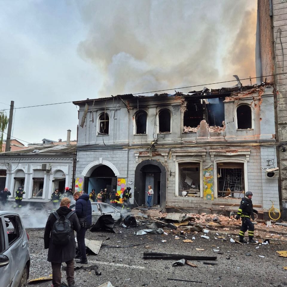 Russian drone hits kindergarten in Kharkiv as death toll from overnight attacks across Ukraine rises to seven